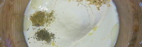 чесночный хлеб с травами