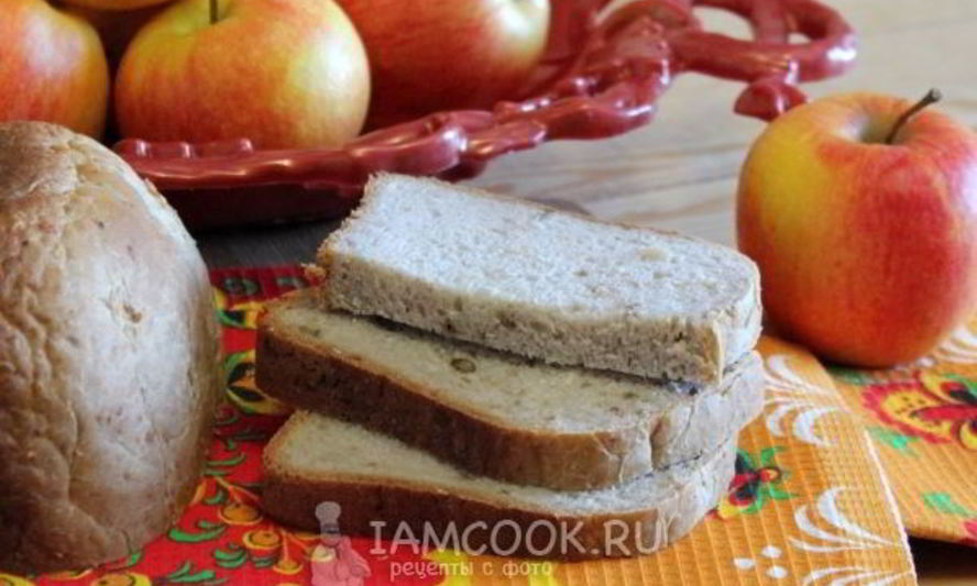 Рецепт хлеба с яблоками нежный