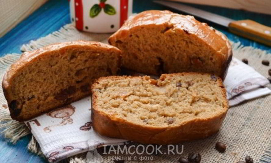 Рецепт кофейного хлеба к завтраку в хлебопечке