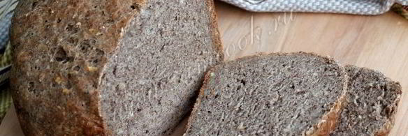 льняной хлеб в хлебопечке