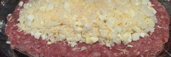 мясной хлеб с рисовой начинкой