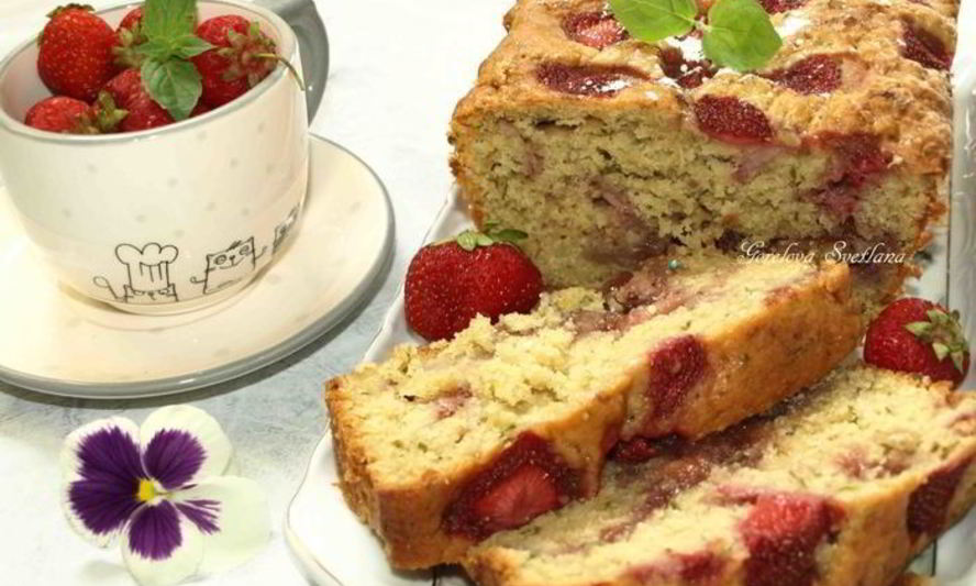 Рецепт огуречно-клубничного хлеб