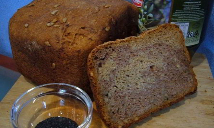 Рецепт орехового хлеба с семечками