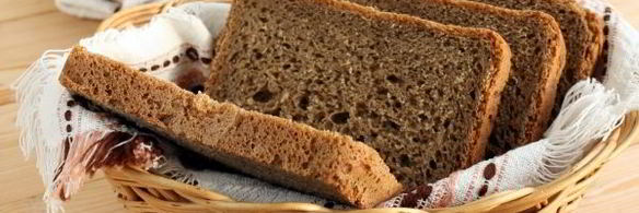 пшенично-ржаной хлеб с кофе