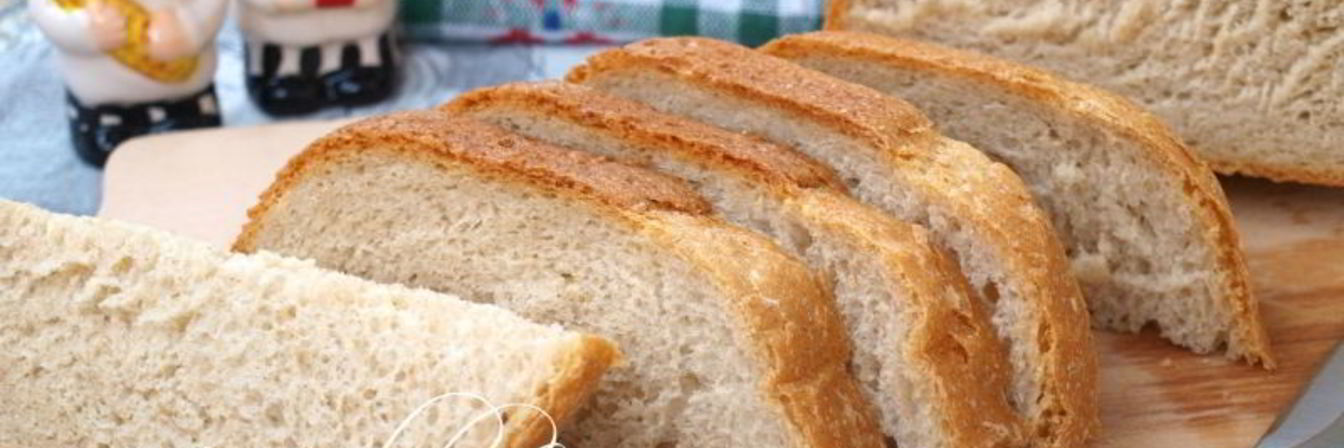 Пшенично-ржаной хлеб с кунжутом в хлебопечке