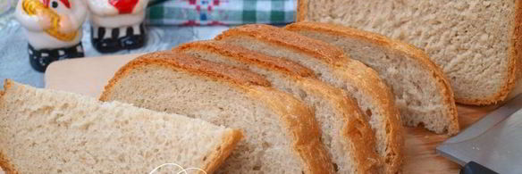 пшенично-ржаной хлеб с кунжутом в хлебопечке