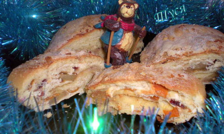 Рецепт рождественского хлеба штоллен