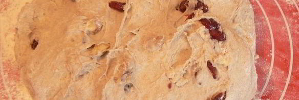 ржаной хлеб с клюквой и грецким орехом