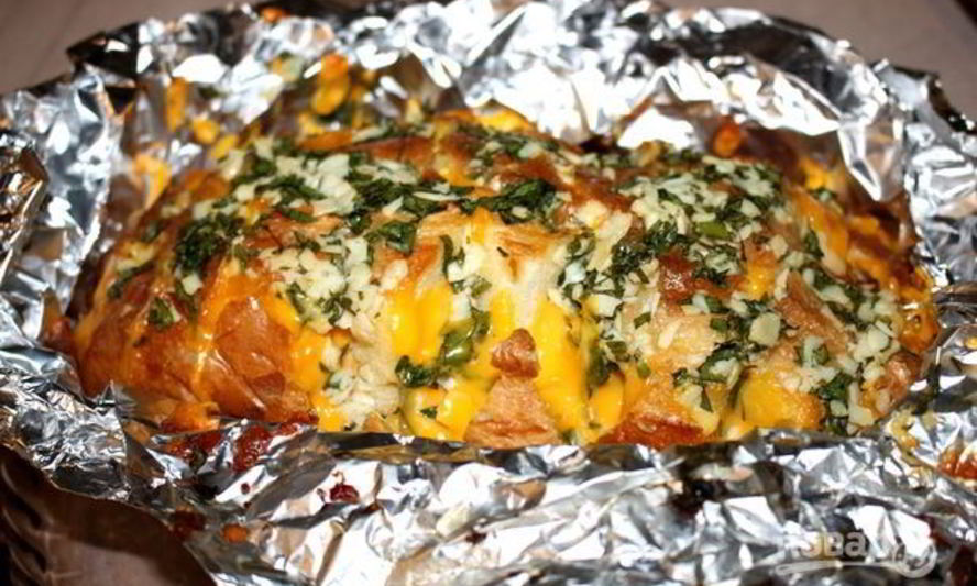 Рецепт сырного хлеба с зеленью