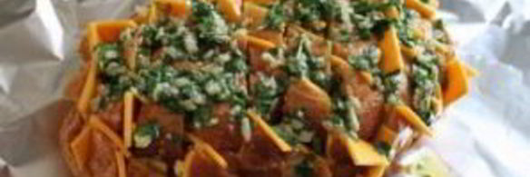 сырный хлеб с зеленью