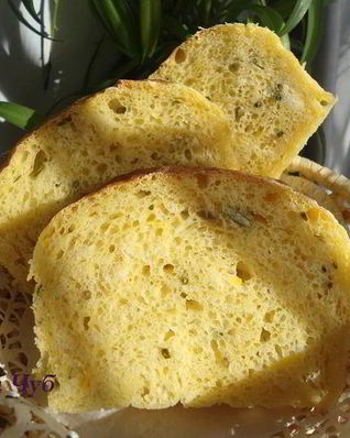 Тыквенный хлебушек с зеленым луком