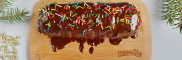 кокосово-шоколадный рулет