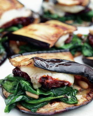 Конвертики из баклажанов