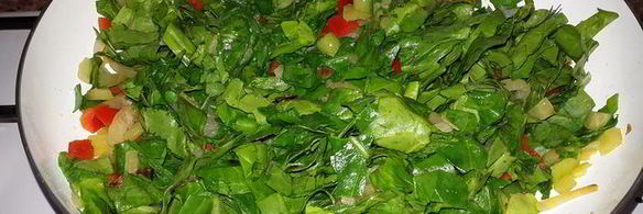 конвертики с мангольдом, болгарским перцем и зеленью