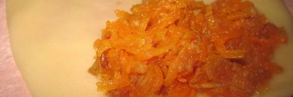 конвертики с морковкой и яблоком