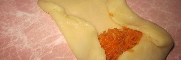 конвертики с морковкой и яблоком