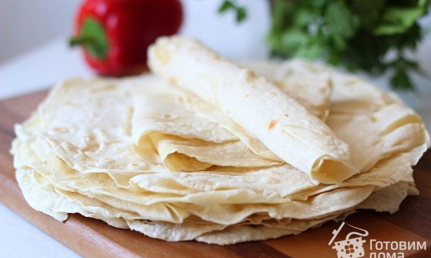 Рецепт домашнего тонкого лаваша без дрожжей