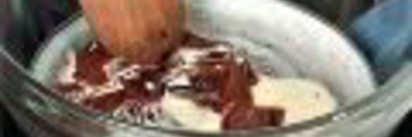 конвертики из лаваша с грушами и шоколадом