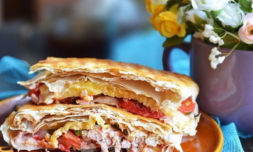 Рецепт копченых куриных окорочка в лаваше