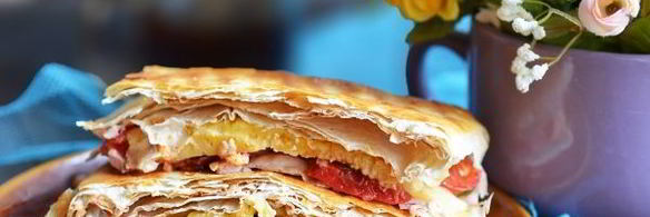 копченые куриные окорочка в лаваше