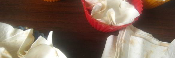 корзиночки из лаваша с беконом, сыром и сладкой паприкой