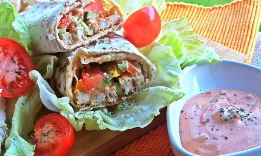 Рецепт курицы с овощами в лаваше