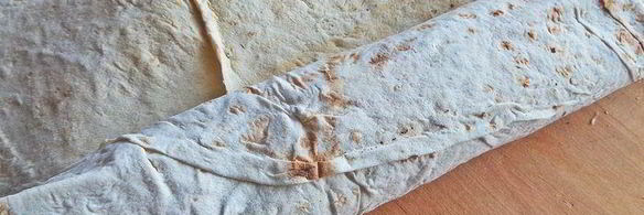 курица с овощами в лаваше