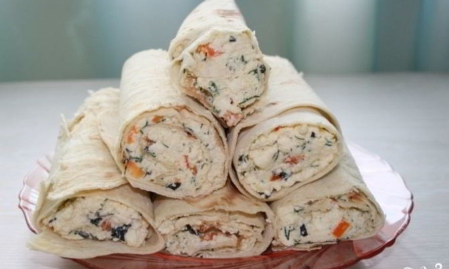 Рецепт лаваша с адыгейским сыром