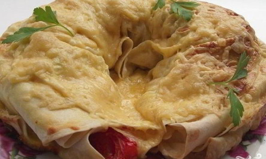 Рецепт лаваша с фаршем и сыром