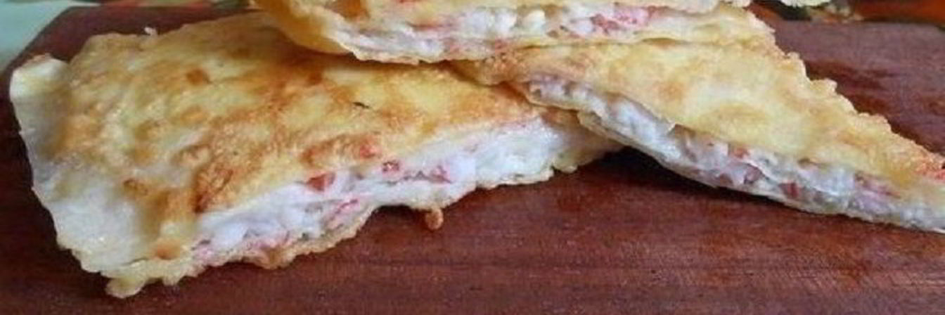 Лаваш с крабовыми палочками