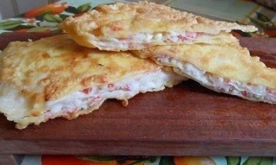 Рецепт лаваша с крабовыми палочками