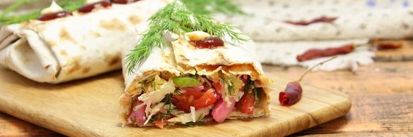 лаваш с овощами