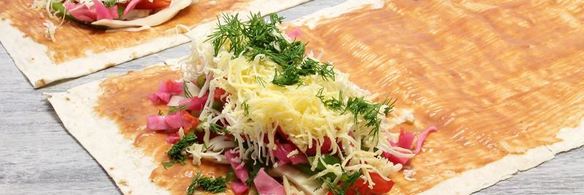 лаваш с овощами