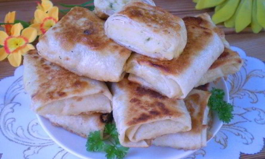 Рецепт лаваша с пюре