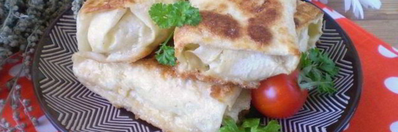 Лаваш с рисом и яйцом