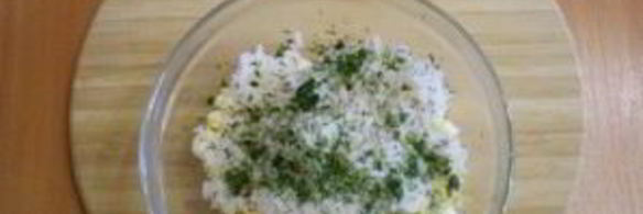 лаваш с рисом и яйцом