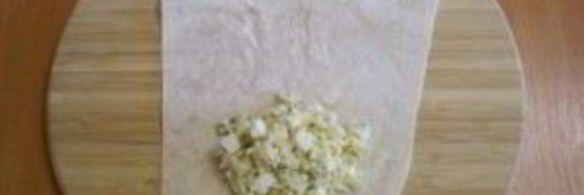 лаваш с рисом и яйцом