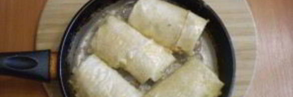 лаваш с рисом и яйцом