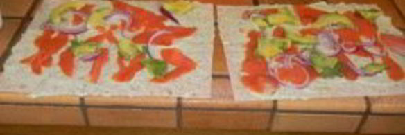 лаваш с семгой и огурцом