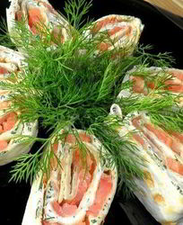 Лаваш с семгой