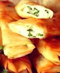 Лаваш с сыром и зеленью в духовке