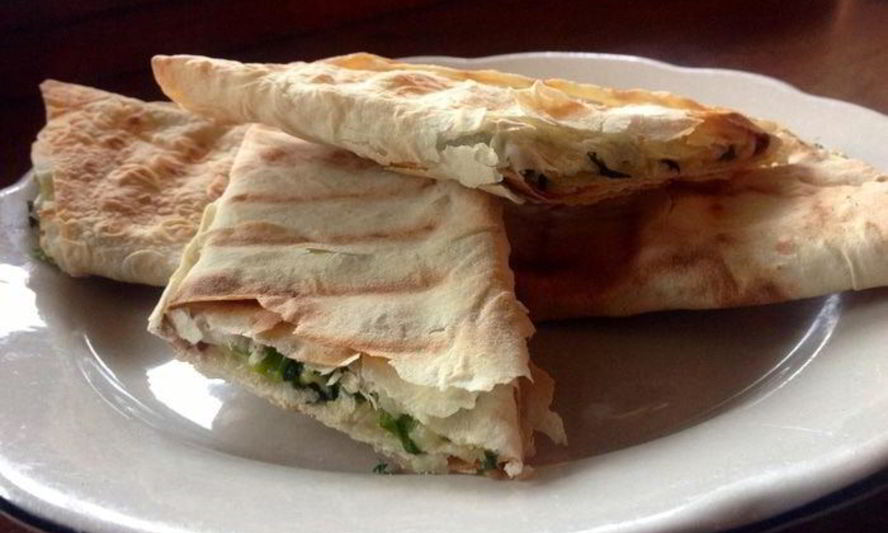 Рецепт лаваша с сыром и зеленью