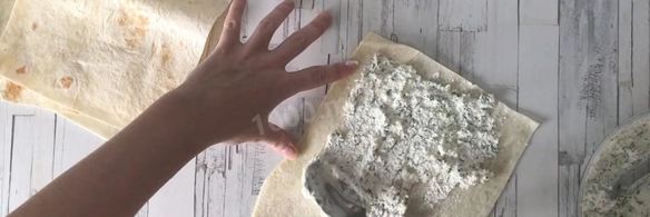 лаваш с творогом и зеленью быстро и вкусно