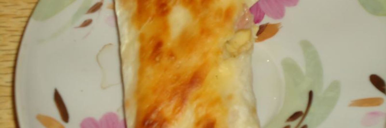 Лаваш с ветчиной и сыром