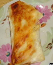 Лаваш с ветчиной и сыром