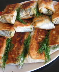 Лаваш со шпинатом