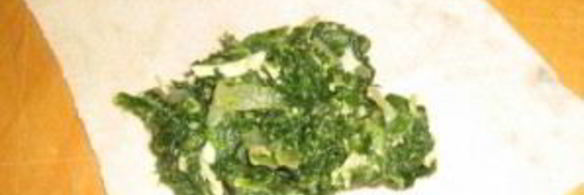 лаваш со шпинатом