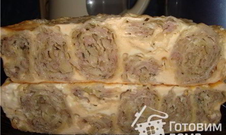 Рецепт ленивца из лаваша и мясного фарша