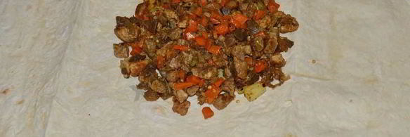 мясо в лаваше