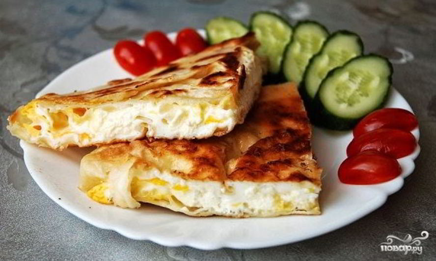 Рецепт обжаренного лаваша